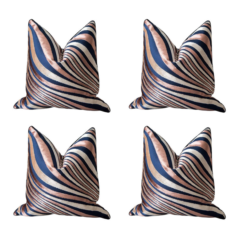 Housse de coussin carré en velours Abdulazim