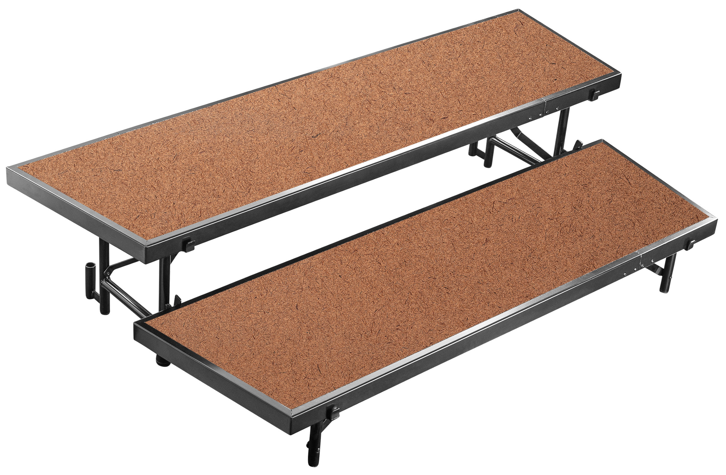 Accent Riser National Public Seating Tapered Standing Choral Riser Set in Hardboard ...