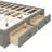 Queen Size Platform Bed with 6 Storage Drawers, Antique Gray-1479010014-1479010016