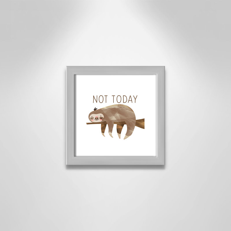 Do It Not Today, H 9 po x l 9 po x P 1,19 po, Encadré de boîte blanc