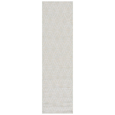 Edgeware 850 Polypropylene/Polyester Geometric Indoor/Outdoor Rug in Light Green/Yellow