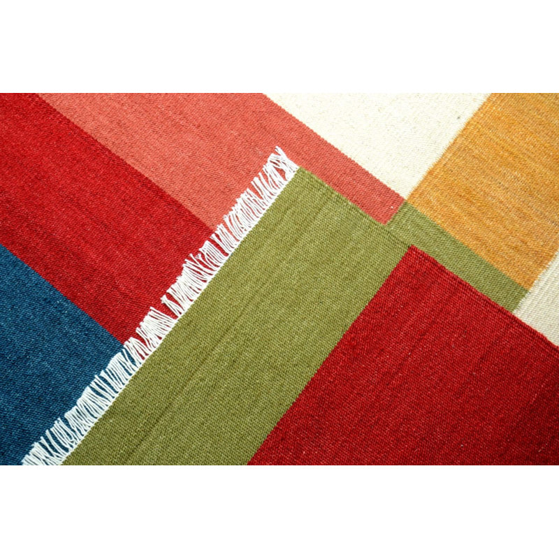 Angenetta Geometric Hand Woven 190cm X 270cm Area Rug