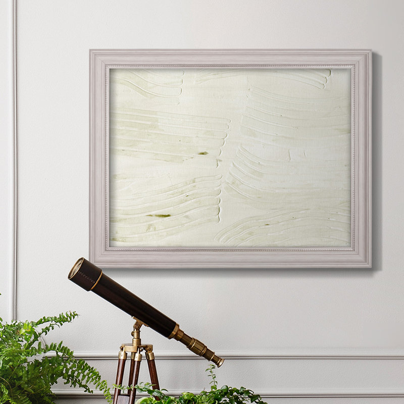 Roll Crossing I, H 29 po x l 41 po x P 2,5 po, Toile encadrée avec coin fermé blanc antique, Pas de tapis