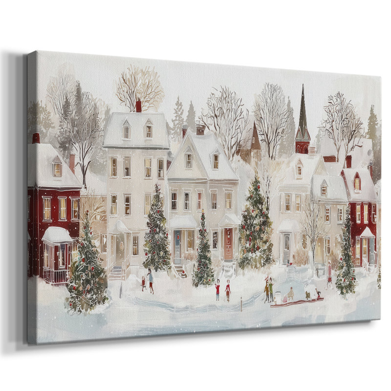 Toile tendue avec châssis Frostlit Whisper of Midwinter-Premium, H 12 po x l 18 po