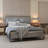 Upholstered Metal Canopy Bed-862300151-856990018