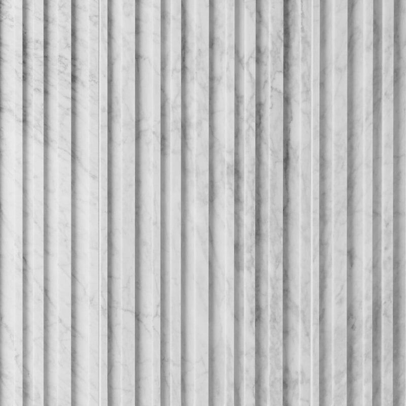 Stonework Carrara White 12x24 Marble Tile, Barcode 3D Polished/Honed