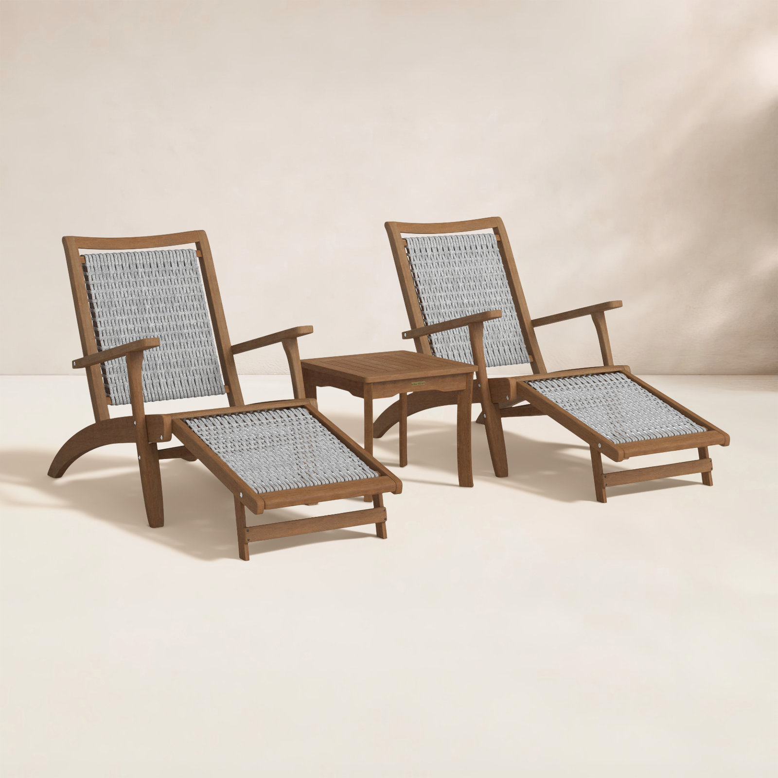Akiva Eucalyptus 2 - Person Patio Conversation Set
