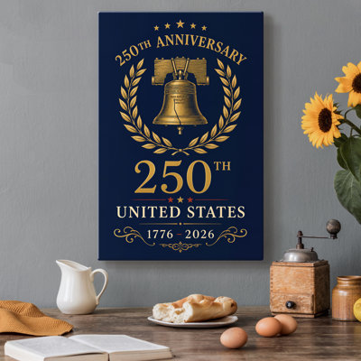 Liberty Bell in Laurel-Gallery Wrapped Canvas - Ready to Hang