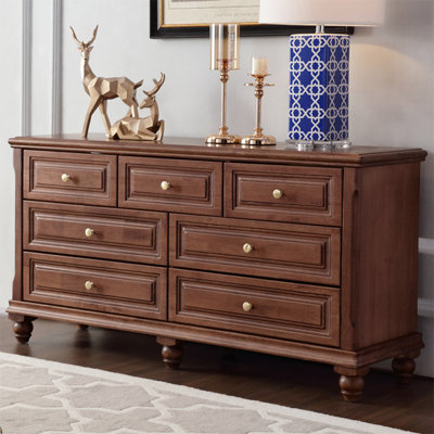 Armoire d'appoint en bois manufacturé brun massif