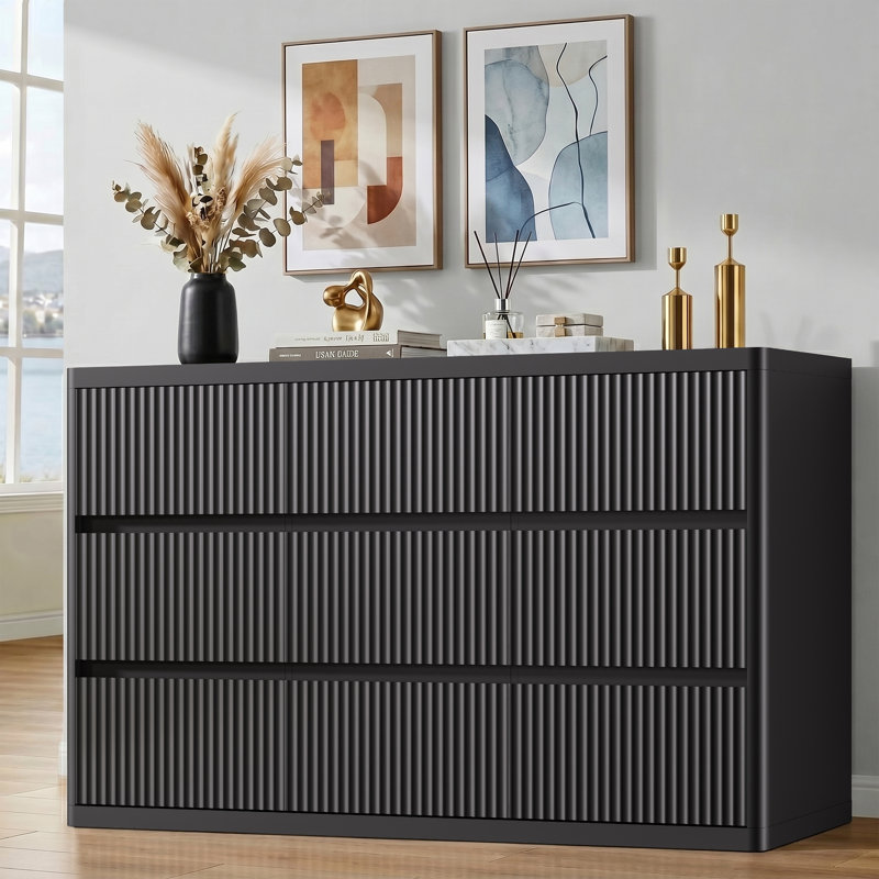  Commode 57 po 57 po, Noir