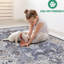 Tapis tissé et tapis 2X8 bleu