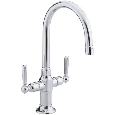 HiRise Double Handle Kitchen Faucet with Lever Handles