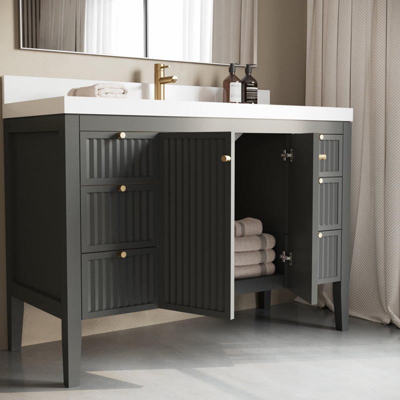 Davos 48in Single Vanity, Gray
