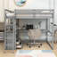 Lit mezzanine 2 tiroirs avec bureau intégré Gilbertina par Harriet Bee-1967007940