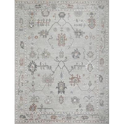 Oushak Hand Knotted Wool Oriental Rug