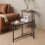 Petites tables basses Canapé moderne à 2 niveaux avec tablette de rangement et tables de bout en bois-1458336403