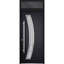 Porte d'entrée extérieure prémontée en acier deux 6500, finition noire, fenêtre extérieure avec inserts en acier inoxydable, style moderne, peinte, largeur 36 po x hauteur 80 + 16 po, ouverture à gauche vers l'intérieur-111444992-111444993-111444990