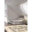 Tapis unique en laine noué à la main gris foncé / brun clair / crème nouvel âge 8 pi 2 po x 9 pi 7 po Antoni