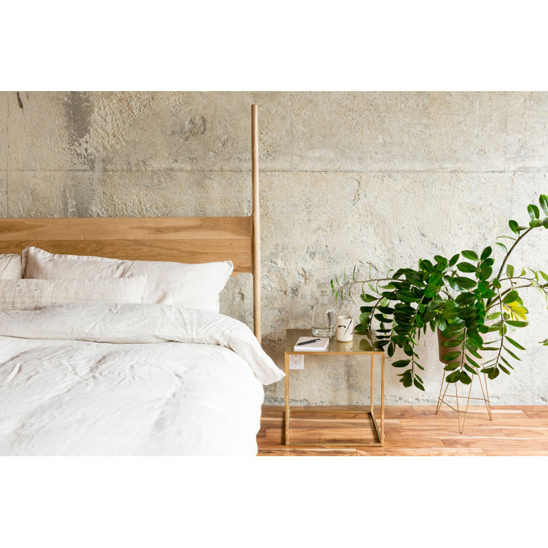 Dansk Solid Wood Bed, King, White Oak