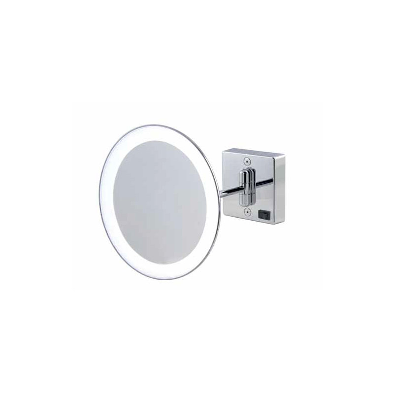 Discolo Flat Metal Lighted Wall Mirror