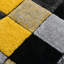 Shaggy Blocks High Pile Rug - Ochre-1226627302