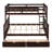 Twin-Over-Full Bunk Bed with Ladders & 2 Storage Drawers, Espresso Wood Loft Bed Frame for Kids & Teens-117987561