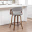 Tabouret de comptoir pivotant rembourré Providence-123200638