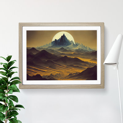 Pure Mountain Landscape - Single Picture Frame Painting