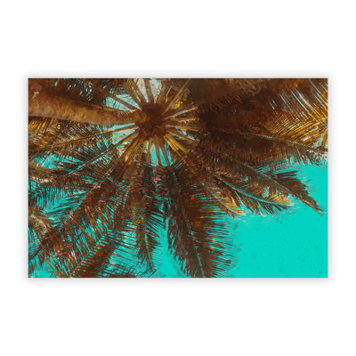 Below the Tropical Palm Trees - Frameless Print