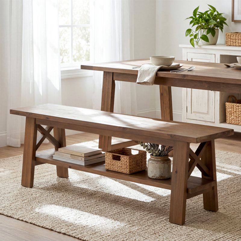 Banc en bois massif