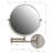 OVENTE 9" Wall Mounted Makeup Mirror with 1X/10X Magnification, Double Sided Magnifying Round Bathroom Vanity Mirror, 360° Swivel Design, Extendable and Folding Arm, Nickel Brushed MNLFW90BR1X10X-53098116-53098115