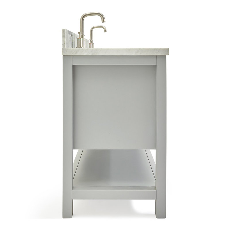 Magnolia Bath Vanity Rectangular Basin S073DCWRV, Rectangular, Gray