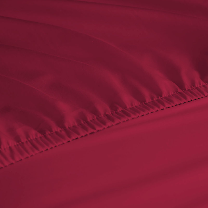 Ensemble de draps en rayonne de bambou 6 pièces , Ensemble de draps pour lit simple + un drap-housse, Fuchsia