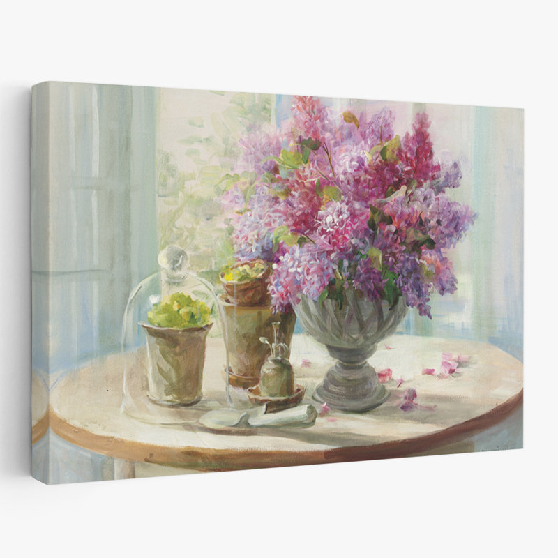 Bouquets et fleurs - Lilas nature morte, H 16 po x l 24 po