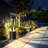 KODA Solar Sunburst Round Bollard Light 4-Pack