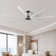 96"  Ceiling Fan With Light And Remote Control, 6-Speed Noiseless Reversible Dc Motor, 8 Durable Aluminum Double-Layer Blades Large Ceiling Fan
