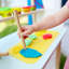Roba X Play Doh Kids 12 Piece Solid Wood Rectangular Play Or Activity Table and Chair Set