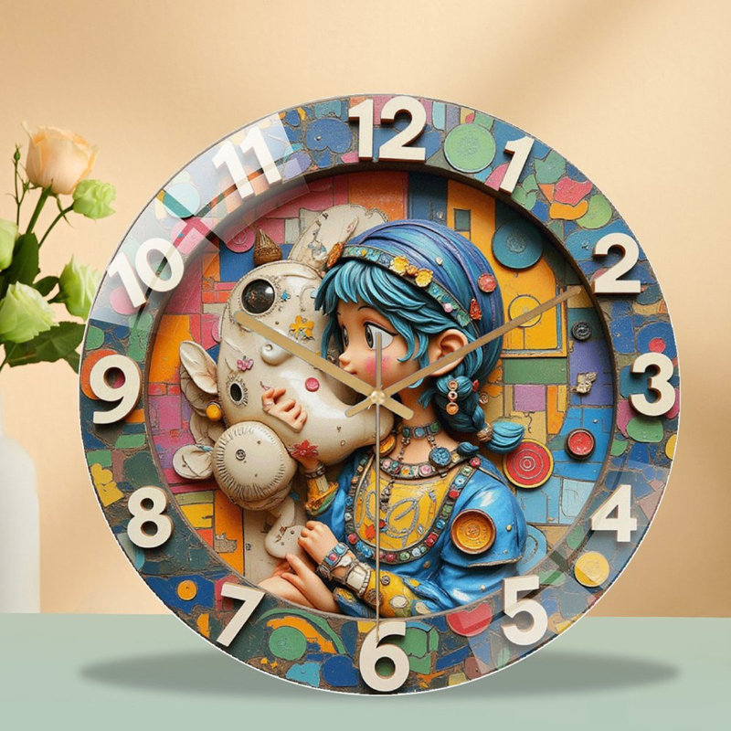 Horloge murale créative 12 po