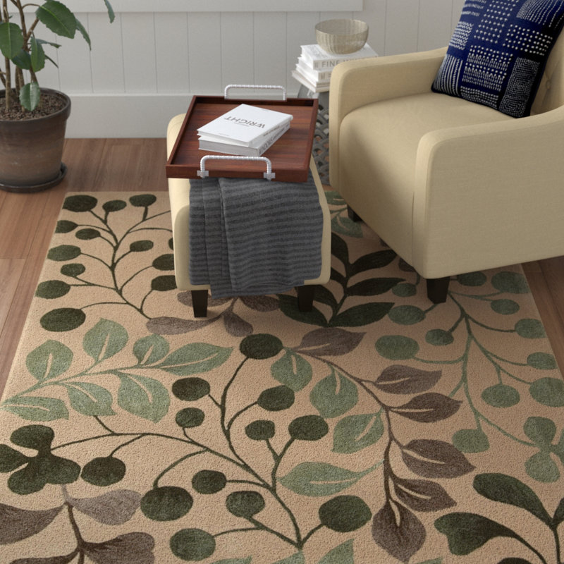 Brittni Floral Indoor Rug, Rectangle 7'3" x 9'3"