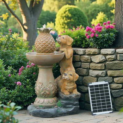 Hand Crafted Weather Resistant Floor Fountain with Light