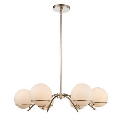 Everett 6 - Light Dimmable Drum Chandelier