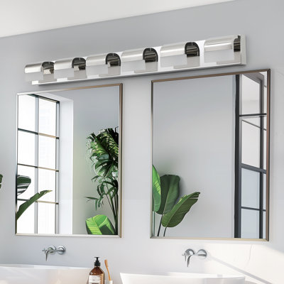 Éclairage mural pour salle de bain 6 lumières DEL Modern