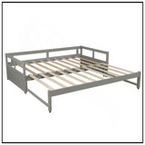 Extending Daybed With Trundle, Wooden Daybed For Space-Saving And Versatile Use In Any Home