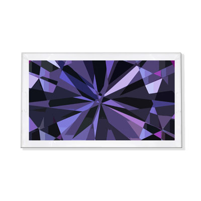 Facets Acrylic Rectangle Decorative Tray