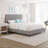 Leah Linen Tufted Panel Bed Frame with Adjustable Height Headboard, Heavy Duty Wood Slat System, No Boxspring Required-1545419549-1545419551
