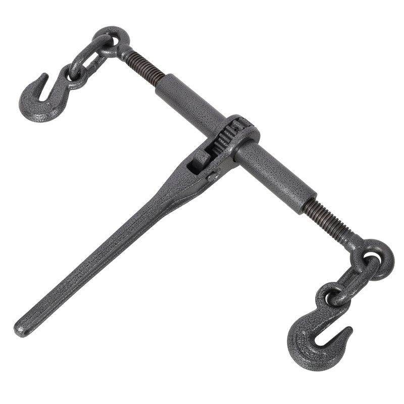 Heavy Duty 5/16"-3/8" Steel Ratchet Binder with 5,400 lbs Working Load Limit, Black
