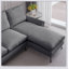 Canapé modulaire en forme de L 81 po en cuir technique avec méridienne réversible 81 po-160801216