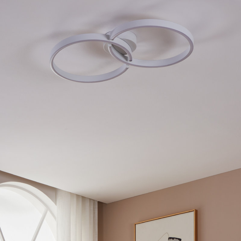 Denean LED Flush Mount, Gray