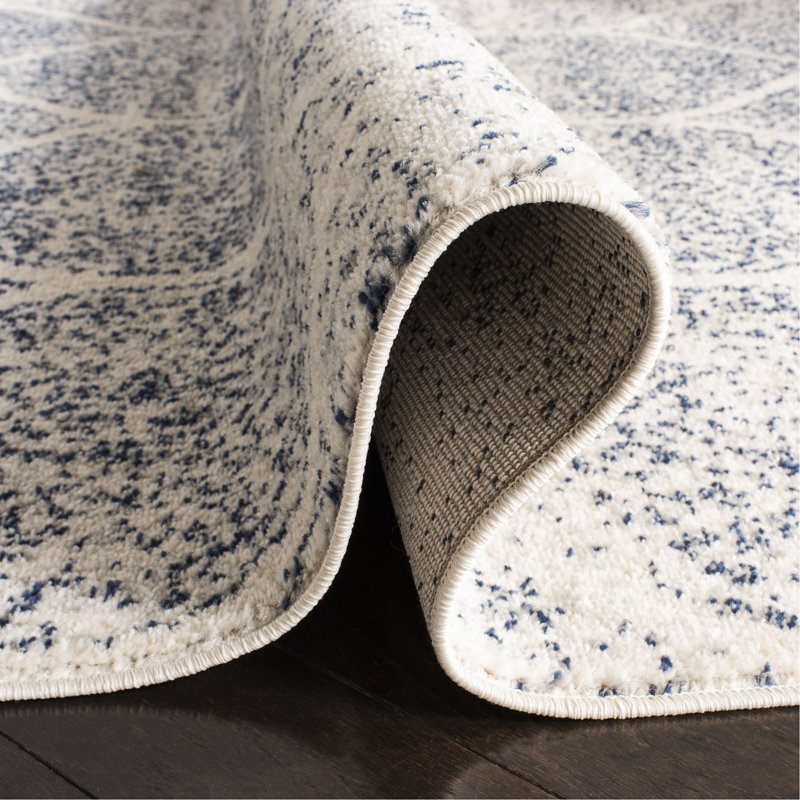 Michaela Performance Geometric Rug, Round 5'3"