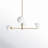 4 - Light Dimmable Modern Linear Chandelier-88144602-88144603